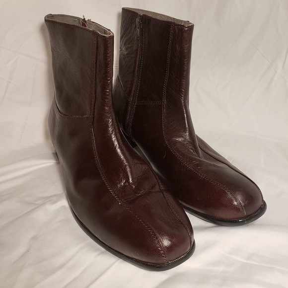 Irvine Park Other - Irvine Park Brown Leather Ankle Boot size Size 13(wide)